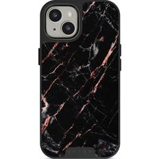 Burga Rose Gold Marble iPhone 13 Case, Elite MagSafe Gunmetal