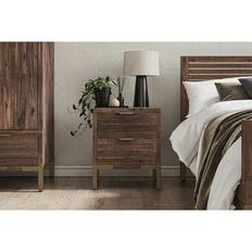 Oak Furnitureland Bedside Tables Oak Furnitureland Solid Hardwood & Metal Cabinets 2 Madison Bedside Table