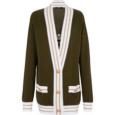 Balmain Cardigans Balmain Cashmere Cardigan - Green