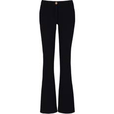 Balmain Trousers Balmain Crepe Bootcut Pants black