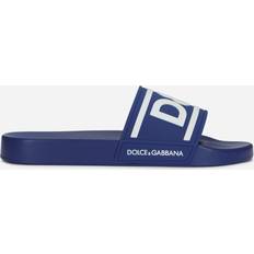 Dolce & Gabbana Men Slides Dolce & Gabbana Logo Rubber Slides