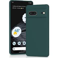 Google Pixel 7 Mobile Phone Cases Yatwin Silicone Case for Google Pixel 7 5G, Soft-Touch, Shockproof, DustProof, Antiskid Full Body Armour Phone Cover for Google Pixel 7 5G Dark Green