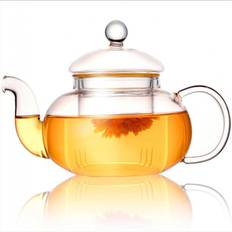 Glass Teapots HKHBJS Resistant Flower Teapot