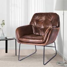 Living and Home Vintage PU Armchair