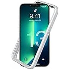 Rhinoshield Bumper Case kompatibel mit [iPhone 13/13 Pro] CrashGuard NX Stoßdämpfende Schutzhülle im schlanken Design 3.5 Meter Fallschutz Platin Grau