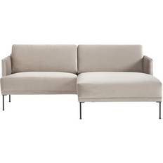 Westwing Collection Liten Hörnsoffa Sammet Fluente Soffa