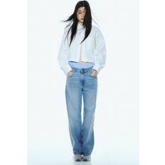 Turquoise Jeans H&M Ladies Turquoise Wide High Jeans