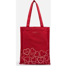 Women Fabric Tote Bags Radley Valentines Medium Cotton-Canvas Tote Bag Pink