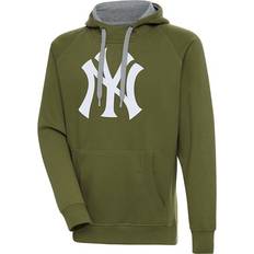 Antigua New York Yankees Chest Logo Victory Hoodie XLarge Olive