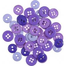 Purple Buttons Trimits Round Button Packs Purple per pack of 125