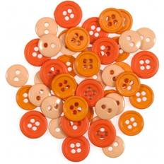 Orange Buttons Trimits Round Button Packs Orange per pack of 125