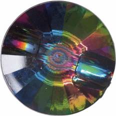 Round Faceted Buttons Multi per pack of 3