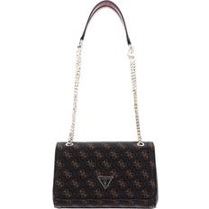 Guess Tasker Guess Noelle Shoulder Bag - Dark Brown