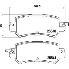 Mazda Brake System Brembo P 49 047 Brake Pad Set