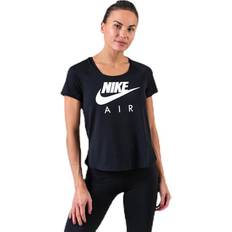 Vêtements Nike Air SS Mesh Top White/Black Female