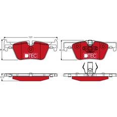 TRW DTEC COTEC GDB1919DTE Bromsbeläggsats