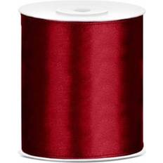 Satin Band Dark Red 100mm 25m