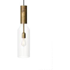 Konsthantverk Loftlamper Konsthantverk Phenomenon Raw Brass/Clear Pendel ∅ 14cm