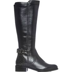 Wide Fit High Boots Moda In Pelle Whitley - Black