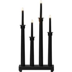 Konstsmide 4 Bulb Black Adventslysestage 29cm