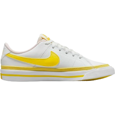 Yellow Racket Sport Shoes Children's Shoes Nike Court Legacy GS - Summit White/White/Opti Yellow