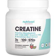 Naturell - Pulver Kreatin Nutricost Women Creatine Strawberry Lemonade 570g