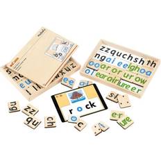 Plastic Wooden Blocks Marbotic Magic Phonics Interactive Wooden Stamps