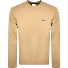 Lacoste Pulls Lacoste Men's Organic Brushed Cotton Jogger Sweatshirt - Beige