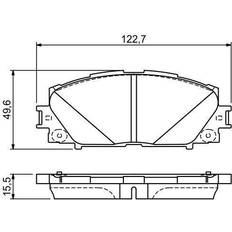 Bosch Brake Pad Set BP1665