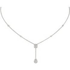 White Gold Necklaces Messika Messika My Twin 18ct White Gold 0.35ct Diamond Tie Necklace Gold
