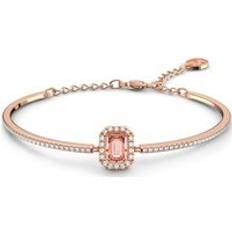 Swarovski Gold Jewellery Swarovski Millenia Rose Gold Tone Plated Pink Crystal Octagon Bangle