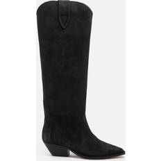 Isabel Marant Denvee Suede Boot - Faded Black