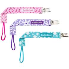 Multicolored Pacifier Holders BooginHead Pacifier Clip 3-pack