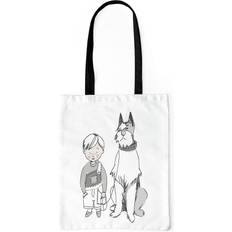 Väskor Bonamaison Printed Tote Bag - White