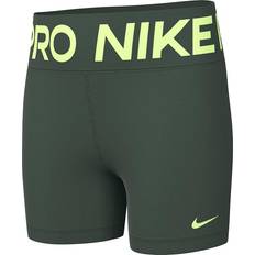 Nike Kid's Pro Dri-FIT Shorts - Fir/Barely Volt