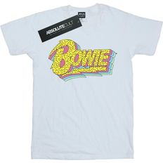 Girl's David Bowie Moonlight 90s Logo Cotton T-shirt - White