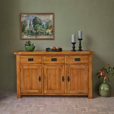 Oak Furnitureland Cabinets Oak Furnitureland Rustic Solid Oak Sideboard