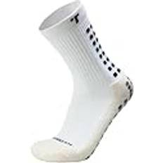TRUsox 3.0 Mid-Calf Cushioned Grip Socks - White/Black