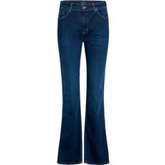 Claire Woman Jaya jeans med kort benläng dam, Denim