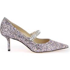 Jimmy Choo Laced Heels & Pumps Jimmy Choo Bing Pumps With Glitter And Crystals