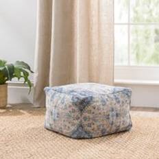 Blue Poufs Dunelm Printed Oriental Cube Pouffe