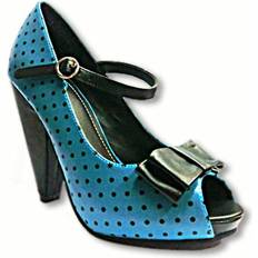 Turquoise - Woman Heels & Pumps Peeptoes Schleife 37