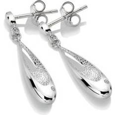 Hot Diamonds Gioielli Hot Diamonds Quest Sterling Silver Drop Earrings Silver