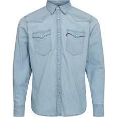 Levi's Barstow Western Standard Burne Mand Kortærmede T-shirts hos Magasin Lyseblå