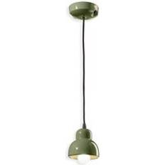 Belysning Ferroluce Hängande Lampa Berimbau Grön Salvia 11 cm Pendellampa