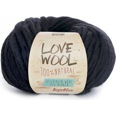 Garn & Håndarbejdsudstyr Katia Love Wool 108 Sort Indhold 100 g