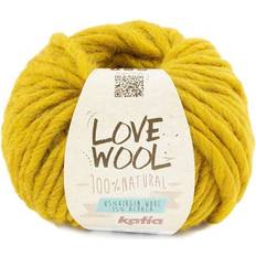 Garn & Håndarbejdsudstyr Katia Love Wool 128 Sennep 100 g