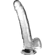 Stylischer Naturdildo mit Saugfuß Clear