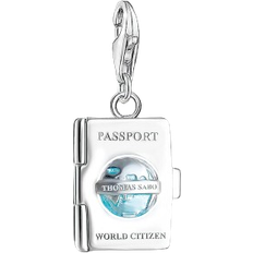 Turquoise Charms & Pendants Thomas Sabo Passport Charm Pendant - Silver/Turquoise