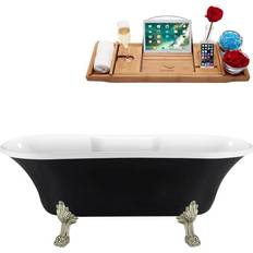 Plastic Freestanding Bathtubs Streamline Claw Foot Bathtub (N103BL-BNK) 172.7x86.1